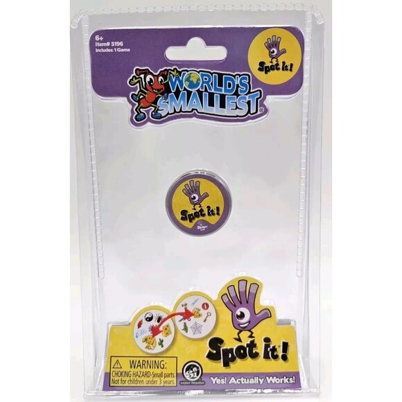 Brand New World's Smallest Spot It Game Miniature 1.5" Round Tin Gifting Kidcore - Picture 1 of 7